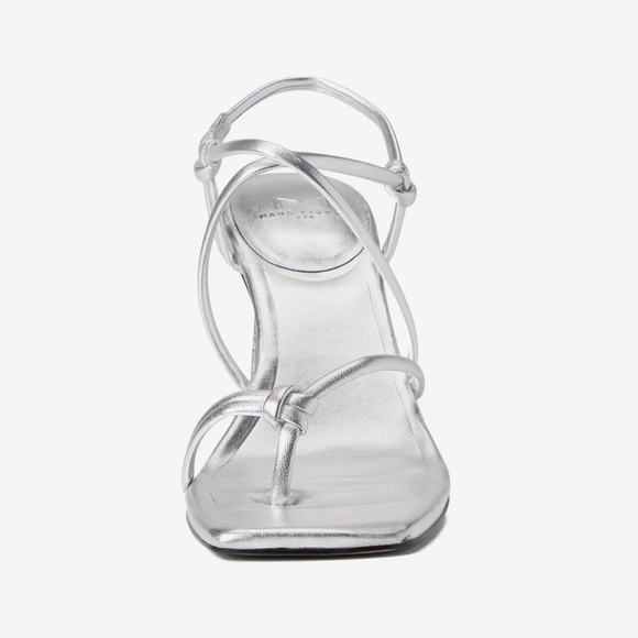NEW Marc Fisher Giada Sandal in silver - Picture 2 of 16
